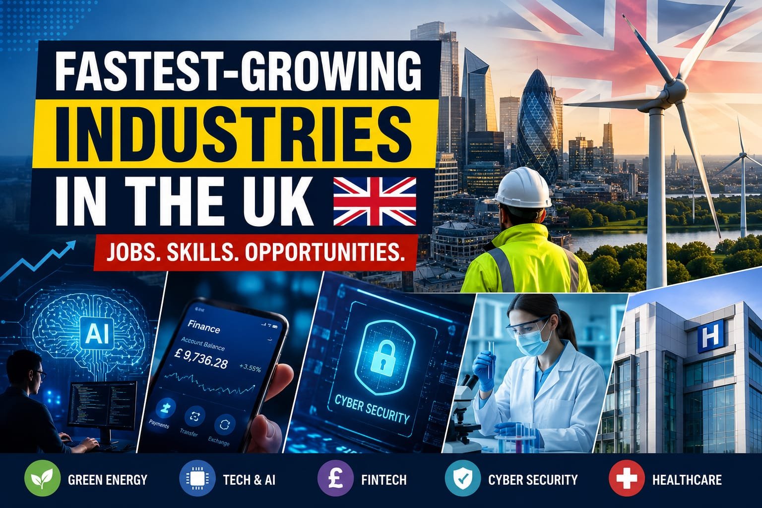 Fastest-Growing Industries in the UK in 2026: Jobs and Career Opportunities