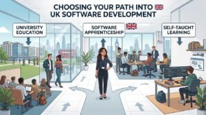 Different routes to becoming a software developer in the UK