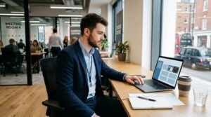 Software developer preparing for a job interview in the UK